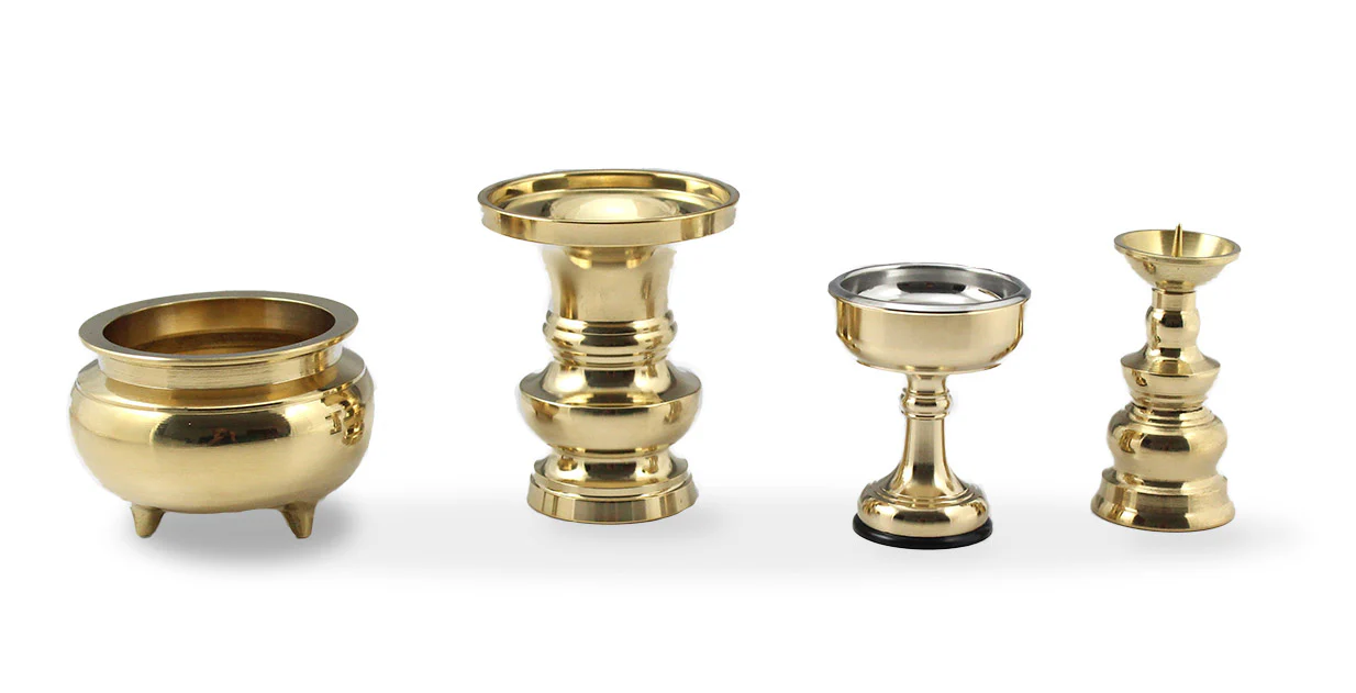 Brass Altar Set - Image 2