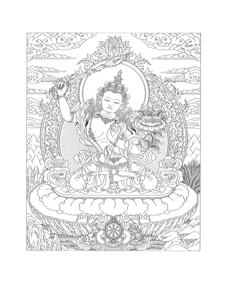 Buddhist Art Coloring Book 2 - Image 5