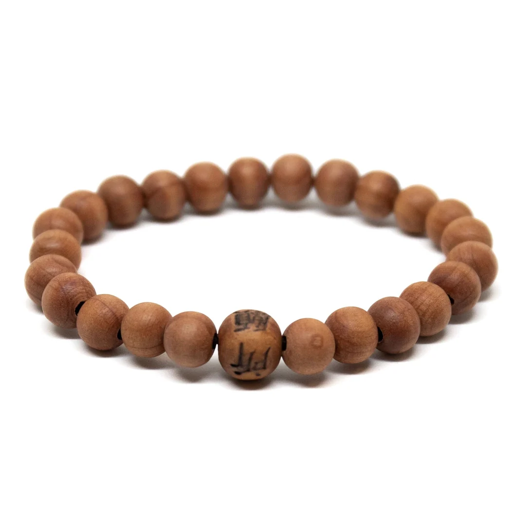 Cedarwood Wrist Mala Plain - Image 2