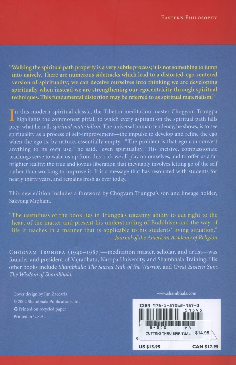 Cutting Through Spiritual Materialism (Shambhala Classics) - Image 2