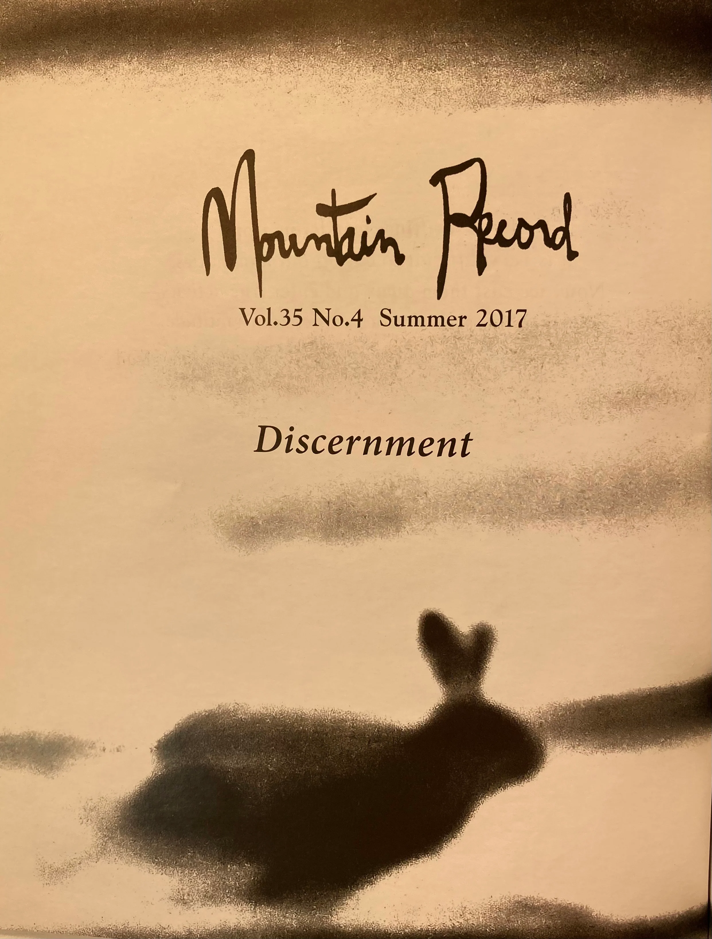 Discernment - Mountain Record, Vol. 35.4, Summer 2017 - Image 2