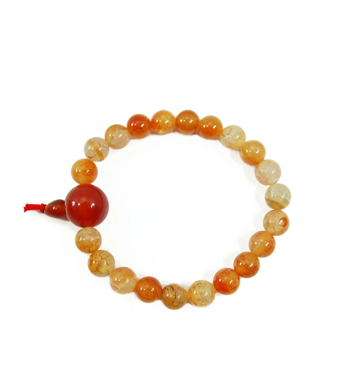 Fire Agate Wrist Mala - Image 2