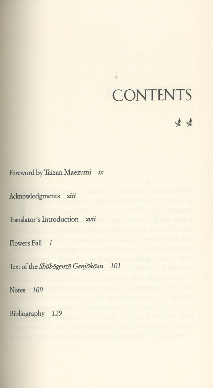 Flowers Fall: A Commentary on Zen Master Dogen's Genjokoan - Image 3