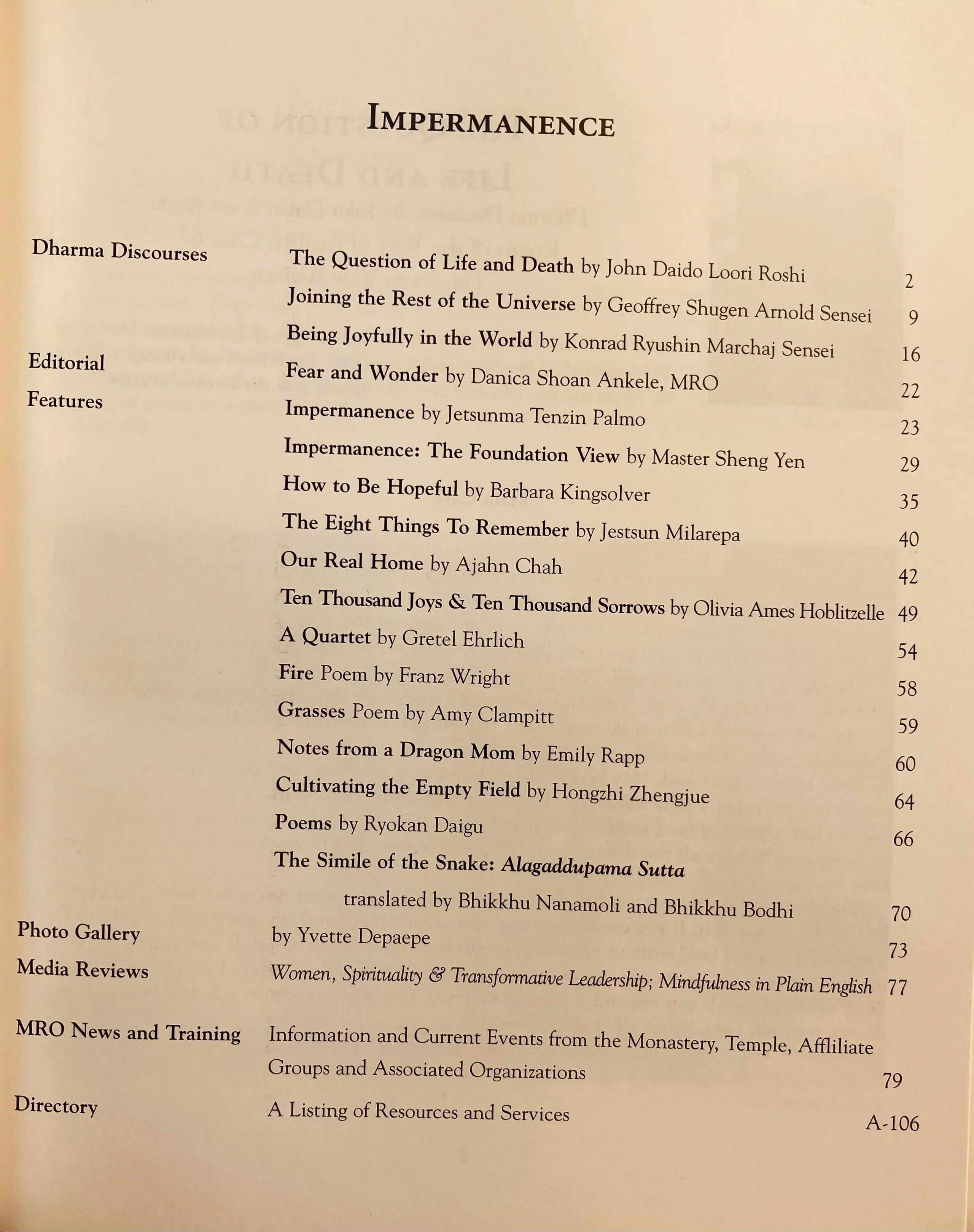 Impermanence - Mountain Record, Vol. 30.3, Spring 2012 - Image 2
