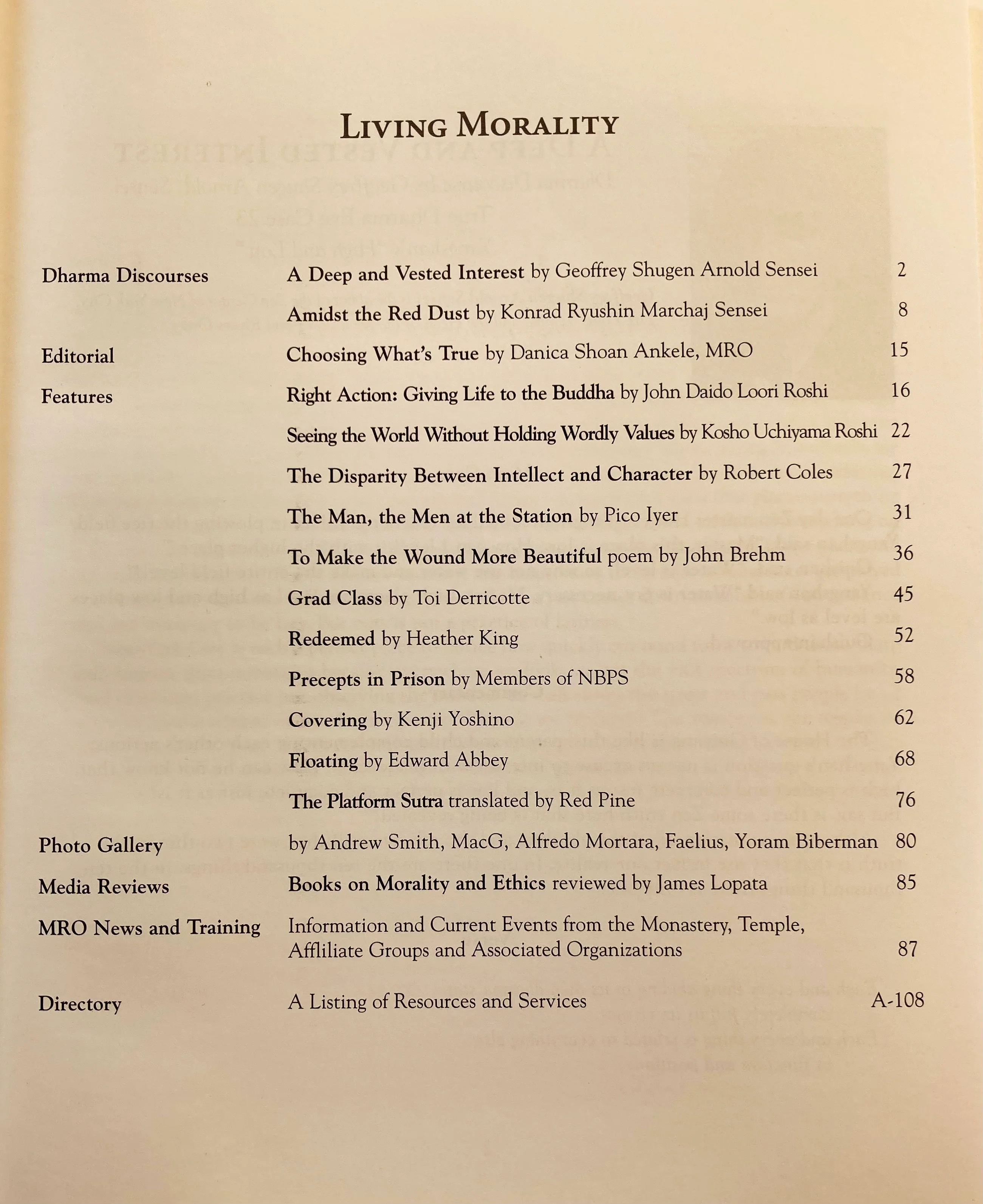 Living Morality - Mountain Record, Vol. 31.2, Winter 2012-2013 - Image 2