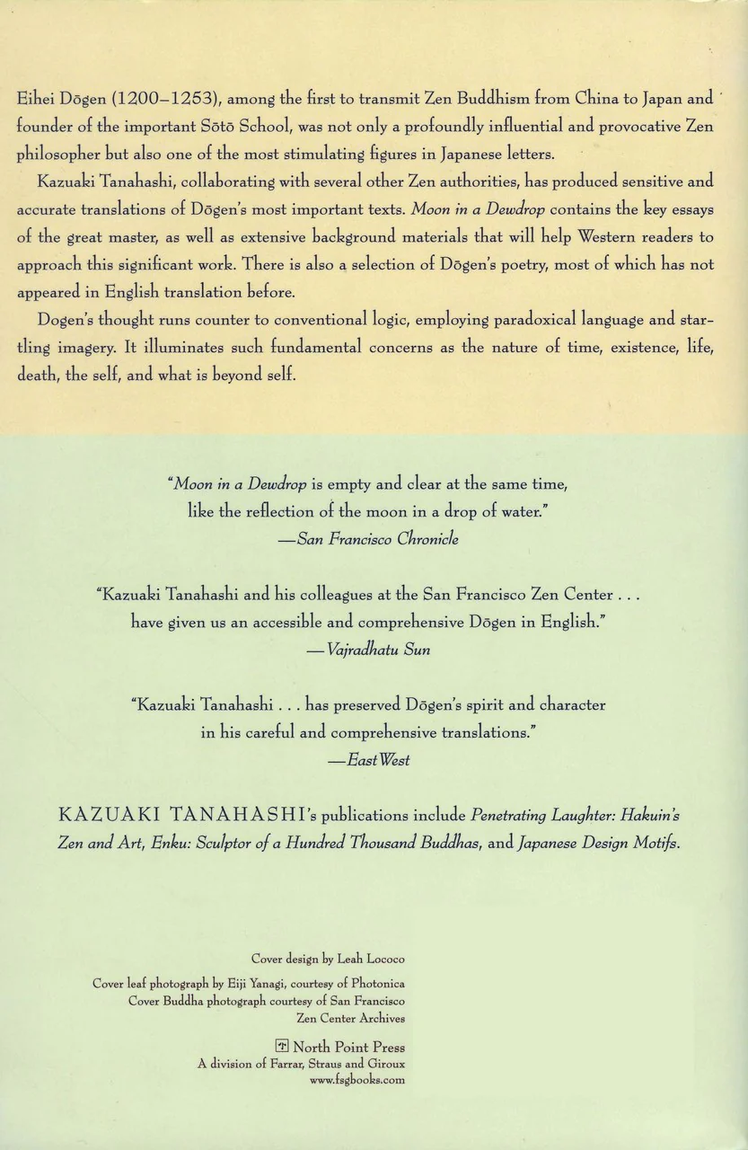 Moon in a Dewdrop: Writings of Zen Master Dogen - Image 2
