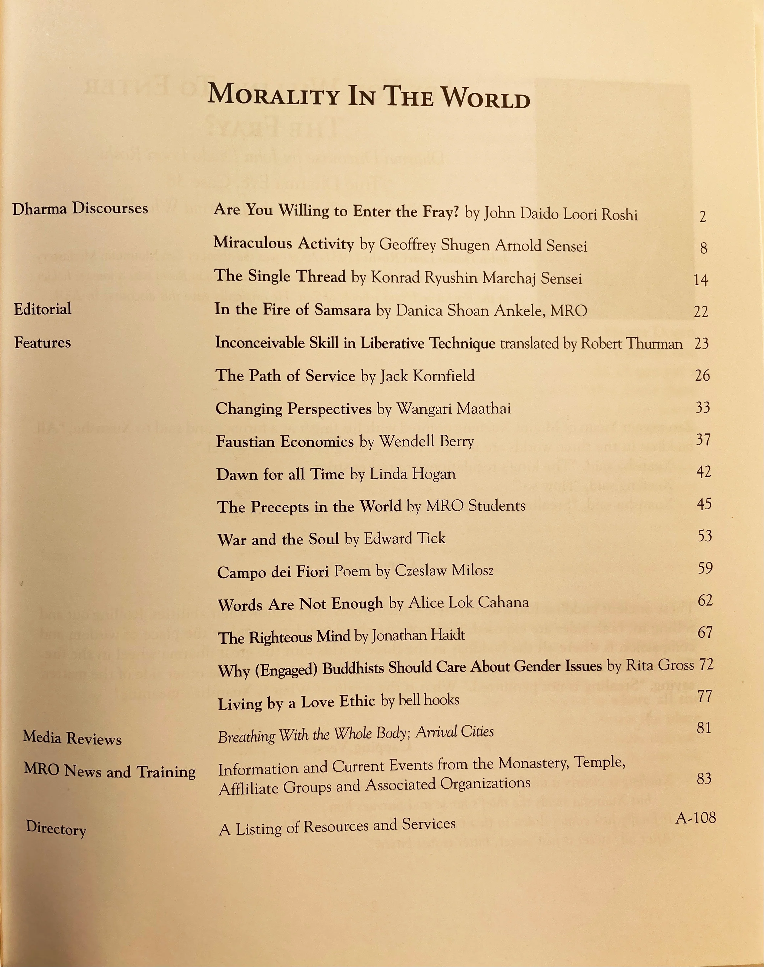 Morality In The World - Mountain Record, Vol. 31.1, Fall 2012 - Image 2
