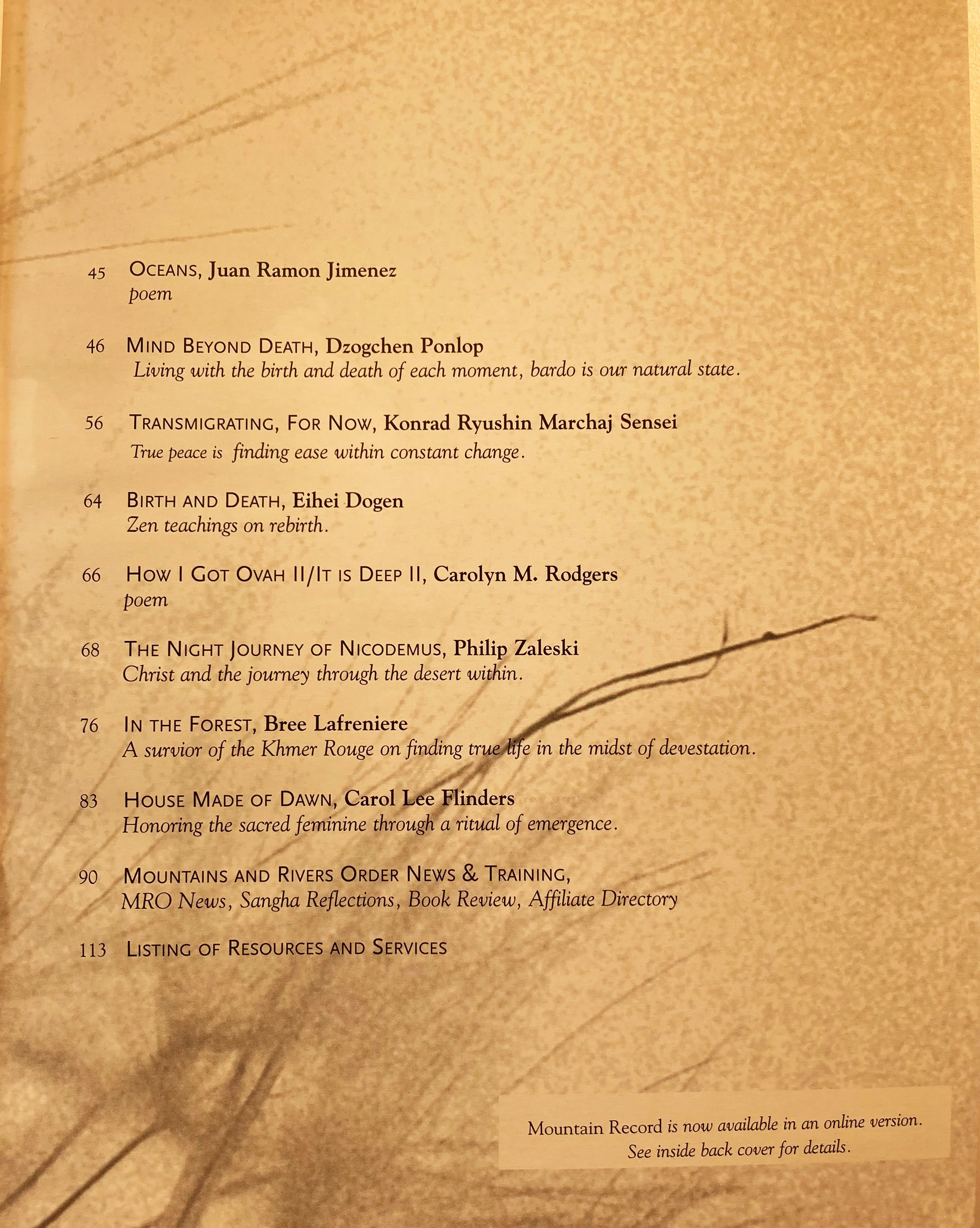 Rebirth - Mountain Record, Vol. 32.3, Spring 2014 - Image 3