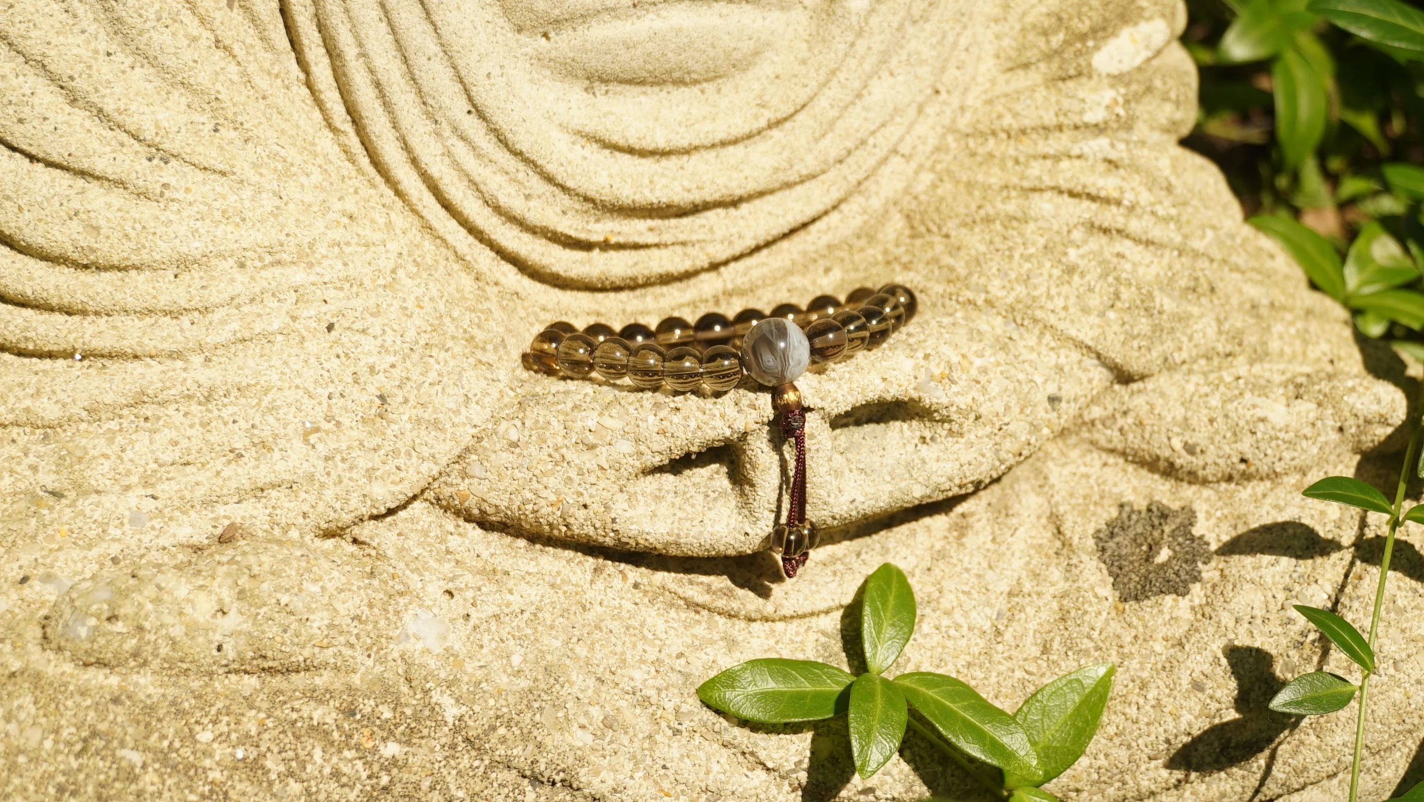 Smoky Quartz Wrist Mala - Image 3