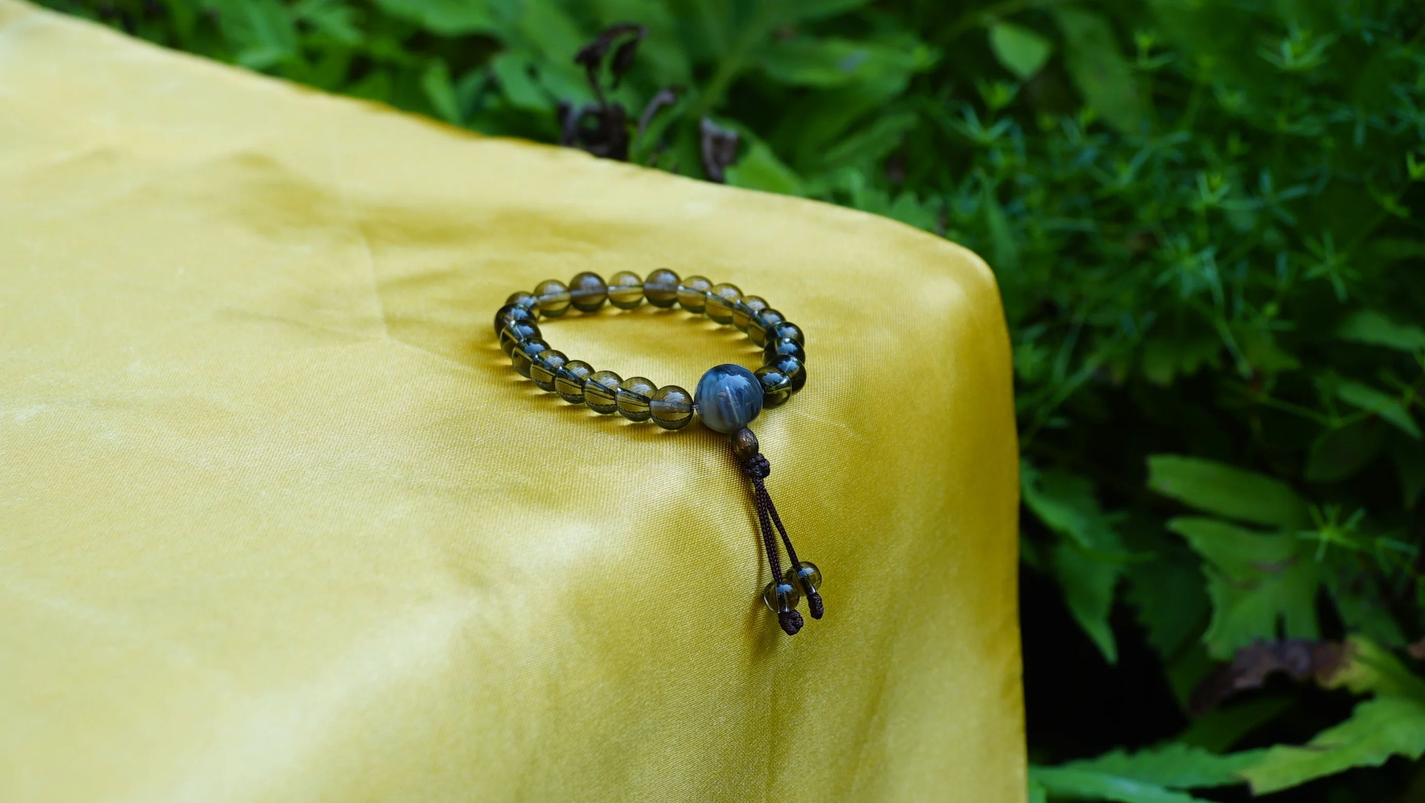 Smoky Quartz Wrist Mala - Image 4