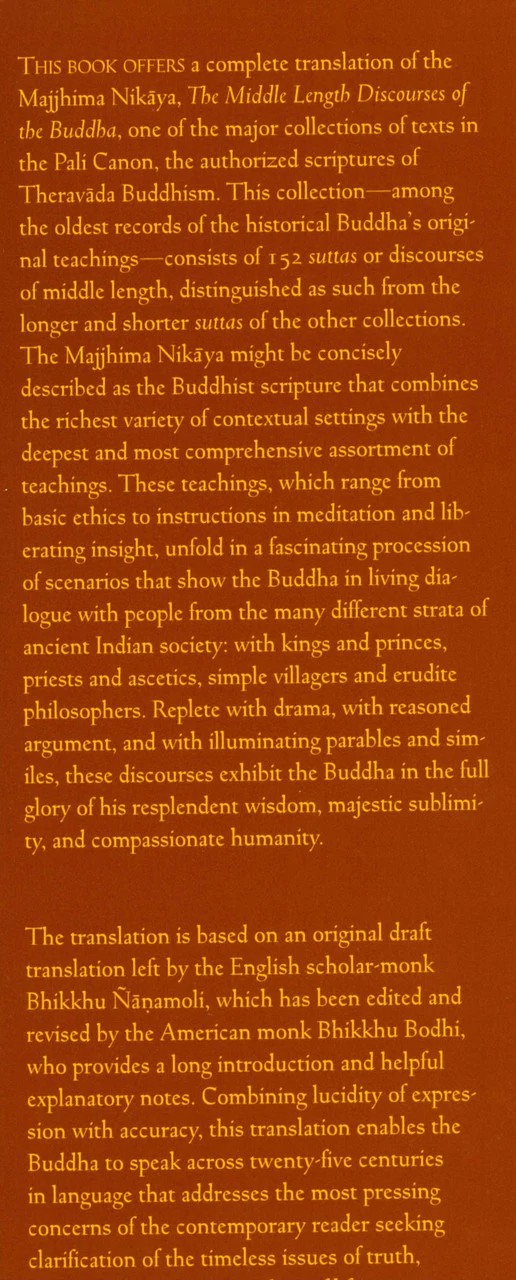 The Middle Length Discourses of the Buddha: A Translation of the Majjhima Nikaya (The Teachings of the Buddha) - Image 2