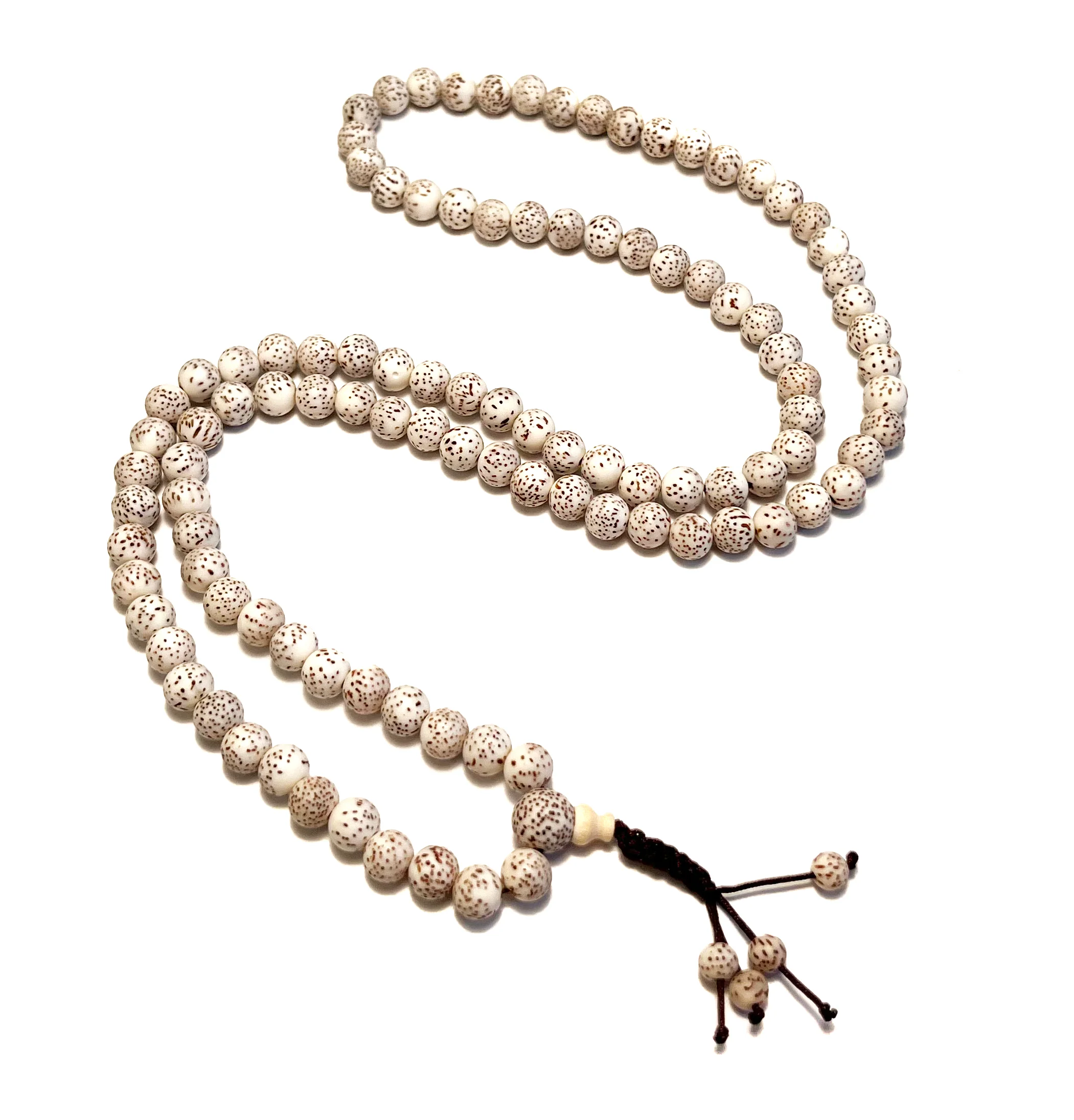 White Lotus Bead Full Mala - Image 2