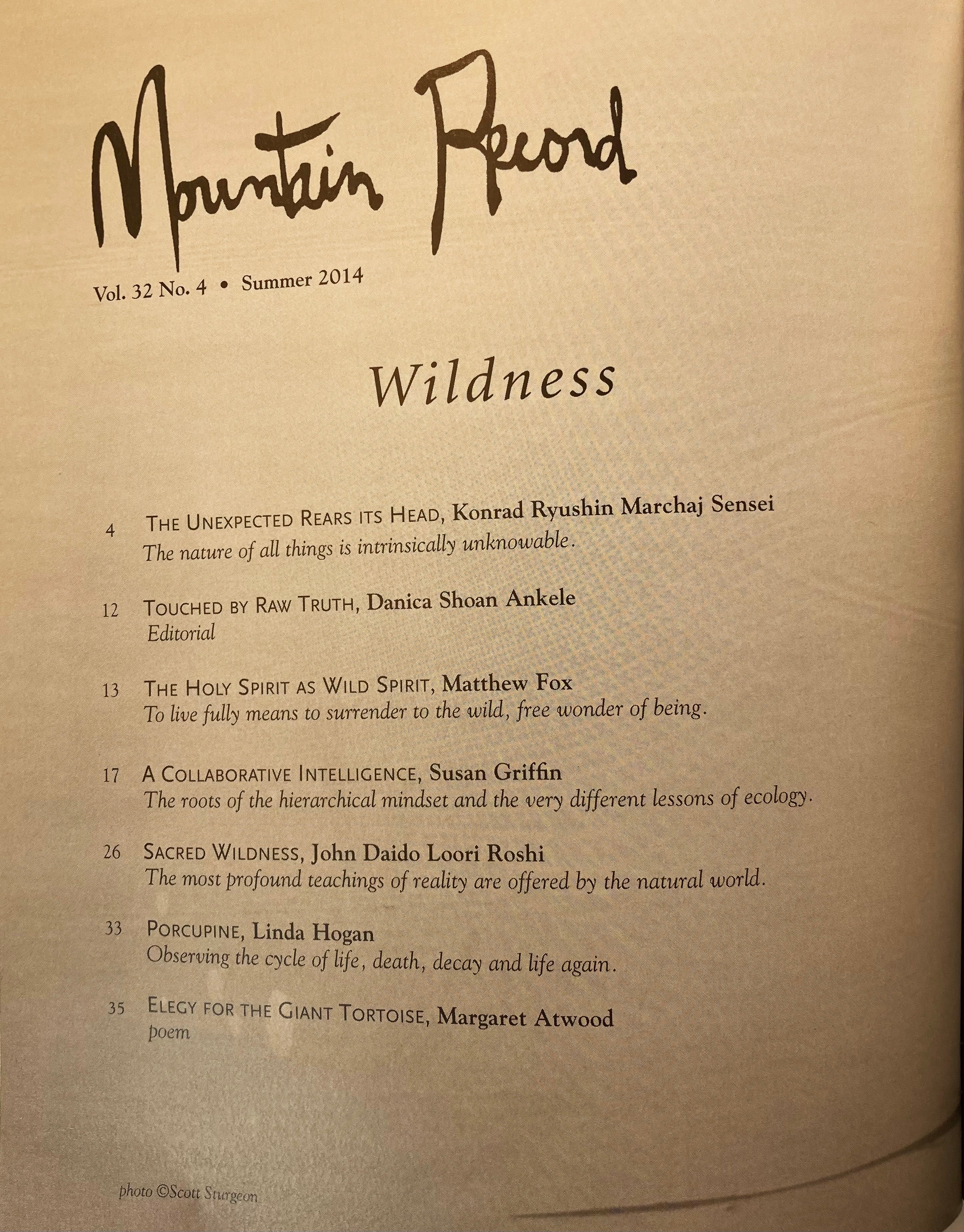 Wildness - Mountain Record, Vol. 32.4, Summer 2014 - Image 2