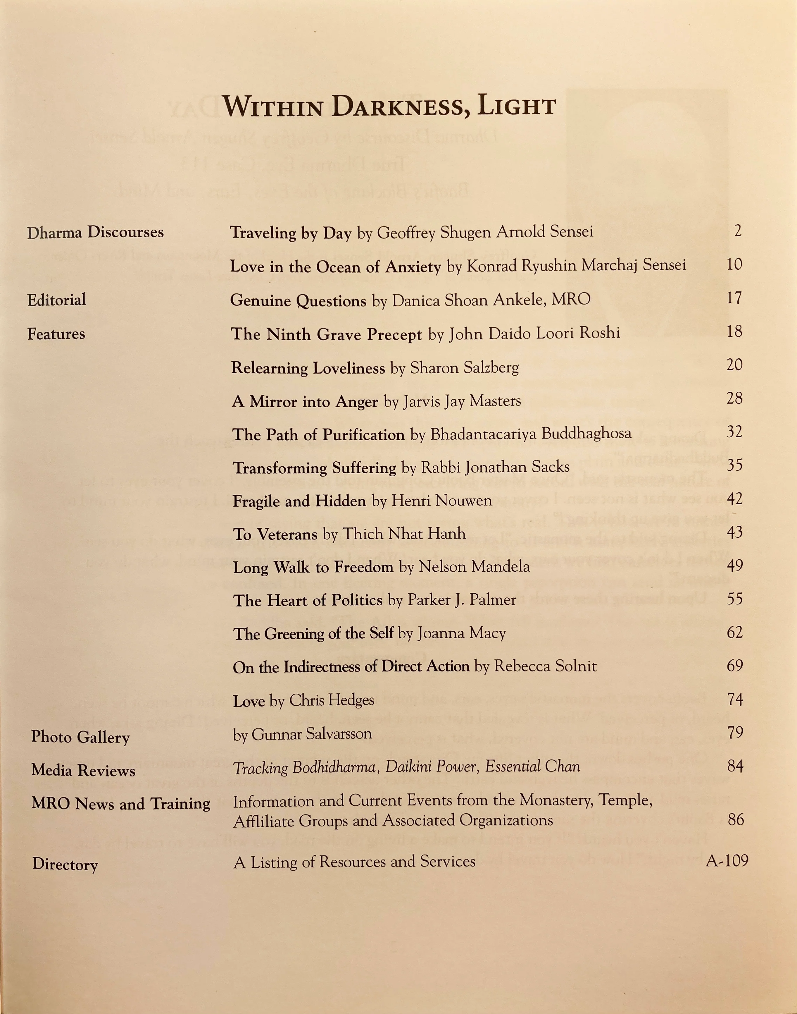 Within Darkness, Light - Mountain Record, Vol. 32.1, Fall 2013 - Image 2